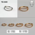 Double-Row Zircon ASTM F-136 Titanium Hinged Segment Ring